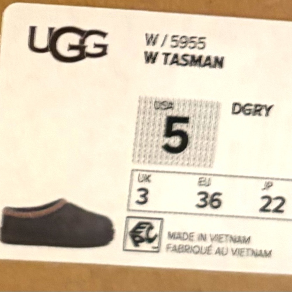 UGG Slippers with Blue and Gray Accents